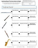 Band Choice Sheet 1 of 3: Woodwind