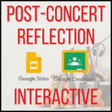 Band Concert Reflection - Google Slides, Google Classroom,