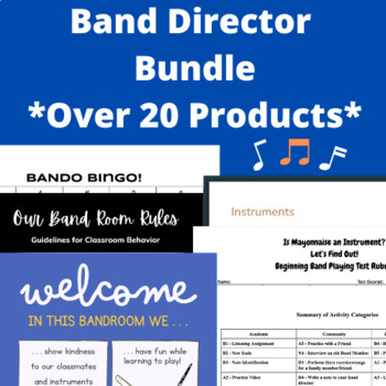 Preview of Band Director Bundle!