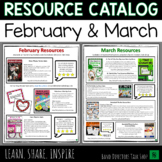Band Directors Talk Shop Resource Catalog - February and March