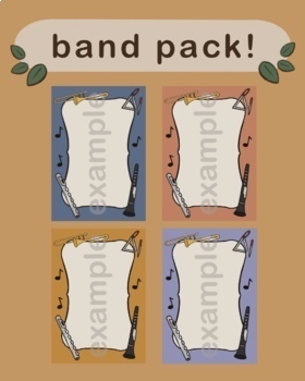 Preview of Band Editable Handouts