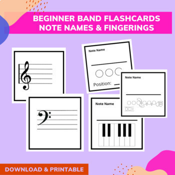 Preview of Band Flash Cards