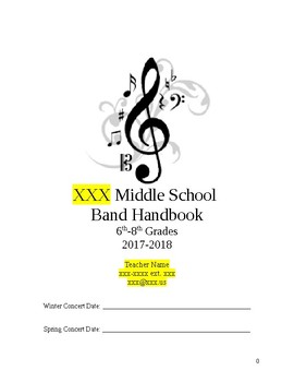 Preview of Band Handbook 17-18