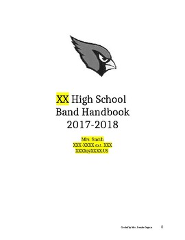 Preview of Band Handbook 17-18 extended