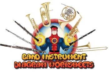 Preview of Band Instrument Diagram Worksheets