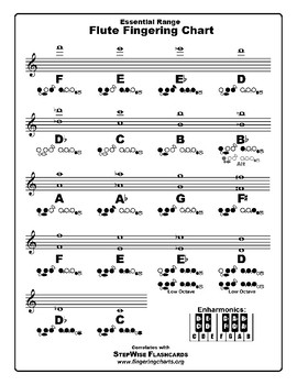 Preview of Band Instrument Fingering Chart Set