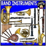 Band Instruments Clip Art Set {Educlips Clipart}