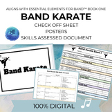 Band Karate Beginning Band Curriculum/Posters/Check Off Sh