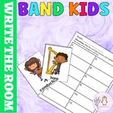 Band Kids Write the Room Preschool Kindergarten Early Elementary