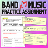 Band Music Practice Assignment *PDF Download & Customizable