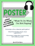 Band/Orchestra Poster: What to Do When I'm Not Playing *NE