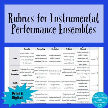Preview of Band & Orchestra Rubrics