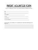 Band- Parent Volunteer Form