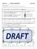 Band Scale Spelling Pages