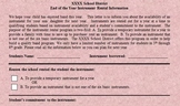 Band School Instrument Rental Contract - End of Year Summary