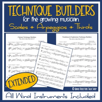 Preview of Band Technique Builders (Scales, Arpeggios, Thirds & Chromatic - Extended Range)
