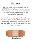 Band-aids: Advertisement Writing