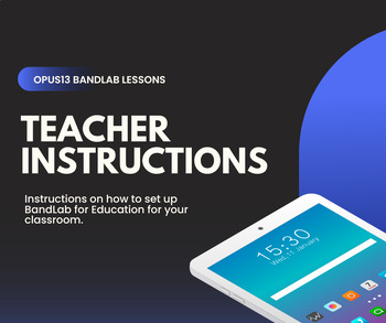 Preview of BandLab Lesson Series: Teacher's Instructions