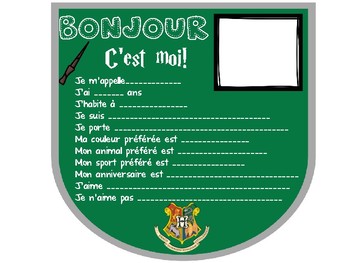 Banderoles Je Me Presente Harry Potter Francais French By Tocafrances