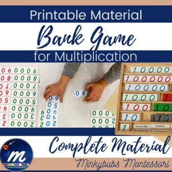 Preview of Bank Game Montessori Printable Material