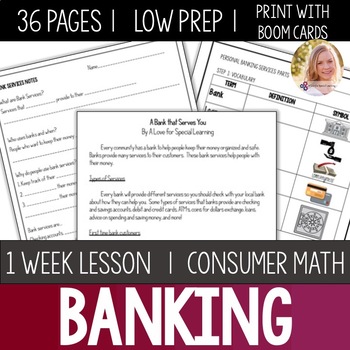 Preview of Banking Personal Finance Lessons High School Special Education