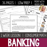 Banking Personal Finance Lessons High School Special Education