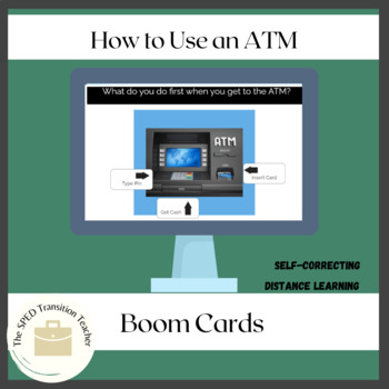 Preview of Banking: How to use an ATM Boom Cards 