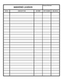 Banking Ledger for Checking and Savings Accounts ( Applied Math )