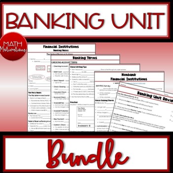 Preview of Banking Unit Bundle - Financial Literacy