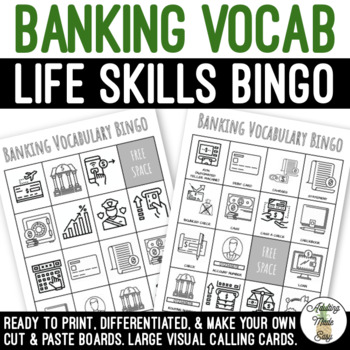 Preview of Banking Vocabulary BINGO Game