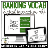 Banking Vocabulary Digital Interactive Activity