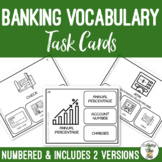 Banking Vocabulary Task Cards