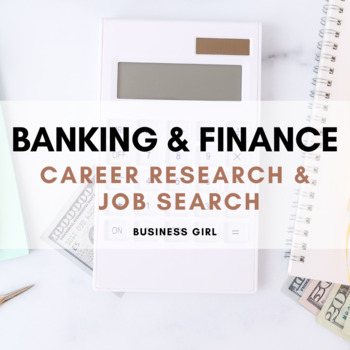 Preview of Banking and Finance Career Research and Job Search