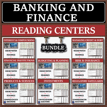Preview of Banking and Finance Fundamentals Series: Reading Centers Bundle
