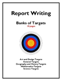 Banks of Targets for Writing Reports