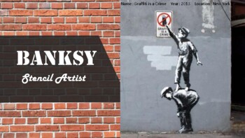Preview of Banksy Information PowerPoint - Looking and Responding to an Artist's Work