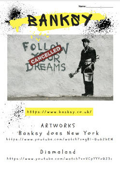 Preview of Banksy Street Art Workbook