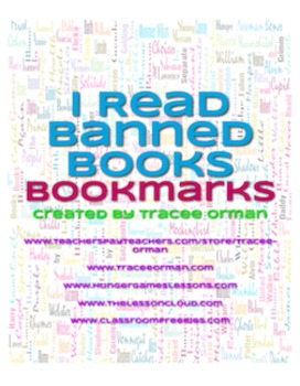 Preview of Banned Books Bookmarks Free Download