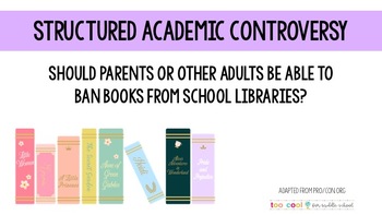Preview of Banned Books Structured Academic Controversy