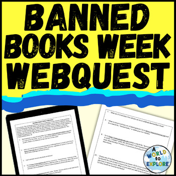 Preview of Banned Books Week Activity WEBQUEST
