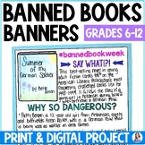 Banned Books Week Banners - Research Project - Middle & Hi