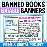 Banned Books Week Banners - Research Project - Middle & Hi