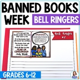 Banned Books Week Bell Ringers - Middle School ELA - 5 FRE