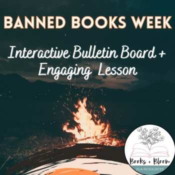 Preview of Banned Books Week Interactive Bulletin Board Printables & Full-Day's Lesson Plan