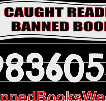 Preview of Banned Books Week Mugshot Sign and Poster Backgrounds
