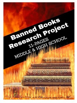 Preview of Banned Books - Writing Research Project CCSS