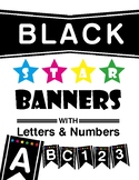 Banner - Black with Star - Letters & Numbers