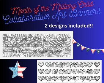 Preview of Banner Bundle for Month of the Military Child (2 designs included!) April