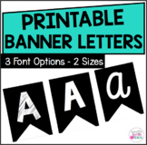 Banner Letters - 6 Different Styles