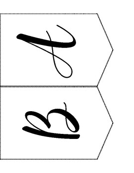 Preview of Banner Printable with Cursive Capitals, Lowercase, and Numbers!